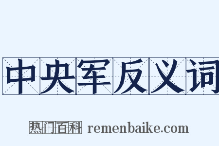 中央军反义词是什么意思的图片